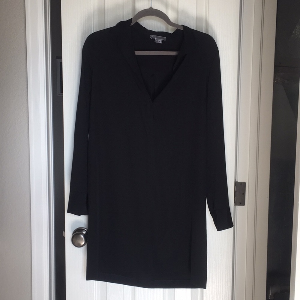 Vince Black Long Sleeve Dress